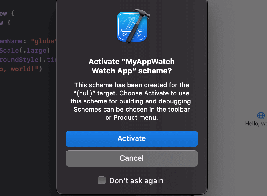 【Xcode】既存のiOSプロジェクトにApple Watchターゲットを追加する方法