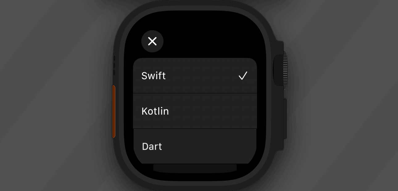 【Swift UI/Apple Watch】Pickerの実装方法！緑色の枠の非表示方法と高さ調整