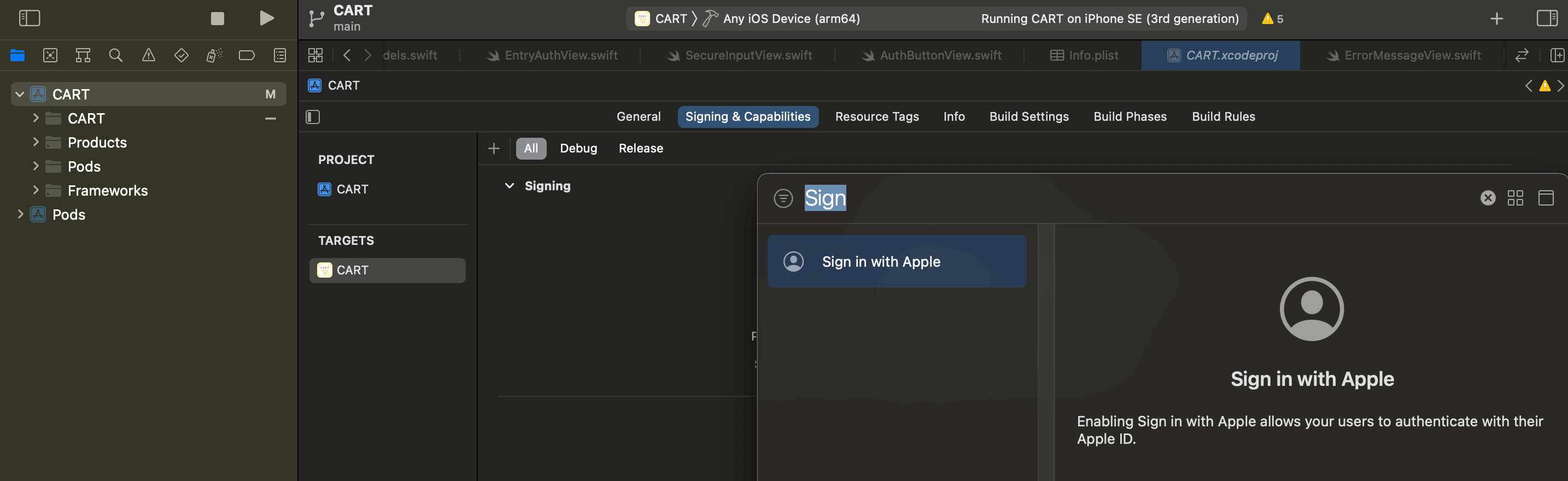 【Swift/Firebase】AuthenticationでApple ID(Sign in with Apple)でログインを実装する方法
