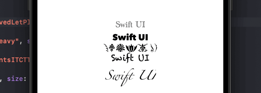 【SwiftUI】文字列のフォント変更方法！サイズ/色/太さ/斜体/書体